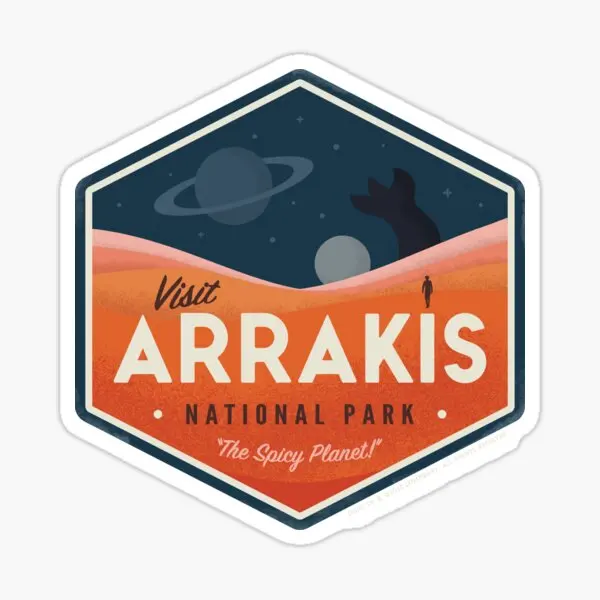 Visit Arrakis The Spicy Planet Vint  5PCS Stickers for Funny Window Anime Water Bottles Decor  Stickers Background Decorations