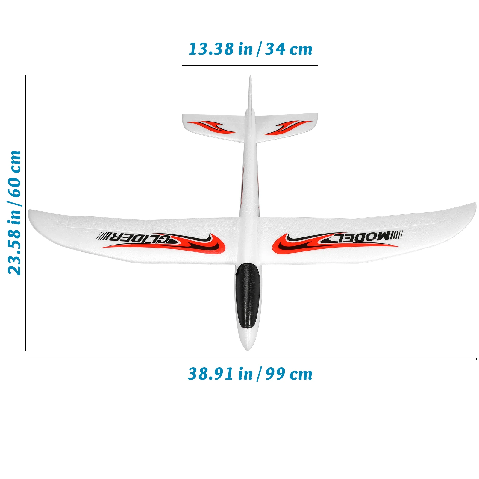 99cm Large Foam Plane Glider Hand Throwing Airplane Children's Plane Glider Bubble Planes Kids Outdoor Sports Gifts home decor