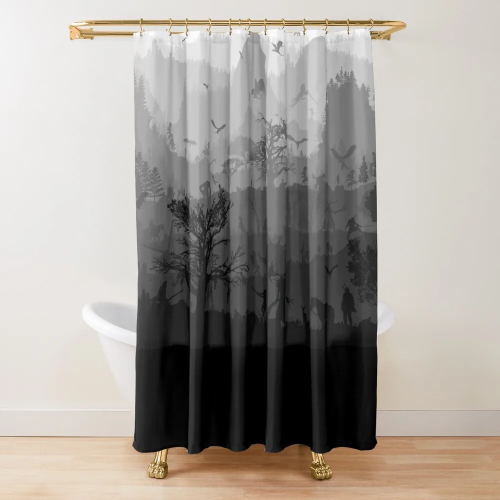 

WITCHERSCAPE (9 Layers) Shower Curtain Bathroom And Shower In The Bathroom Bathroom Decor Modern Accessories Curtain