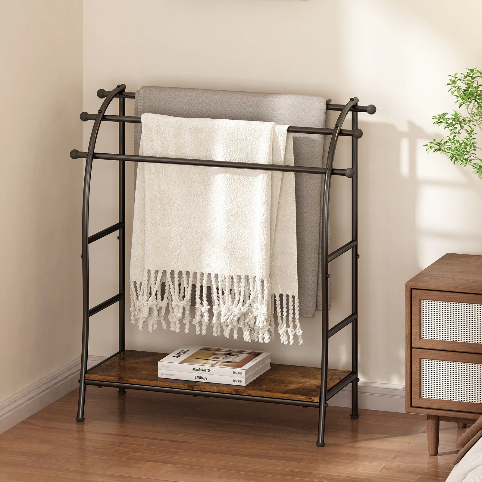 

Amazon cross-border standard parts creative household kitchen floor towel rack bathroom