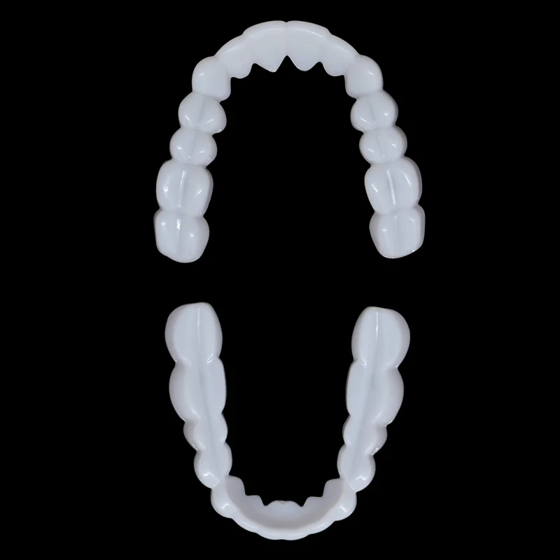 Dental Prostheses Box Adjustable Temporary Resin False Braces Perfect Fit Teeth Whitening Fake Tooth Cover Snap On Smile Veneers