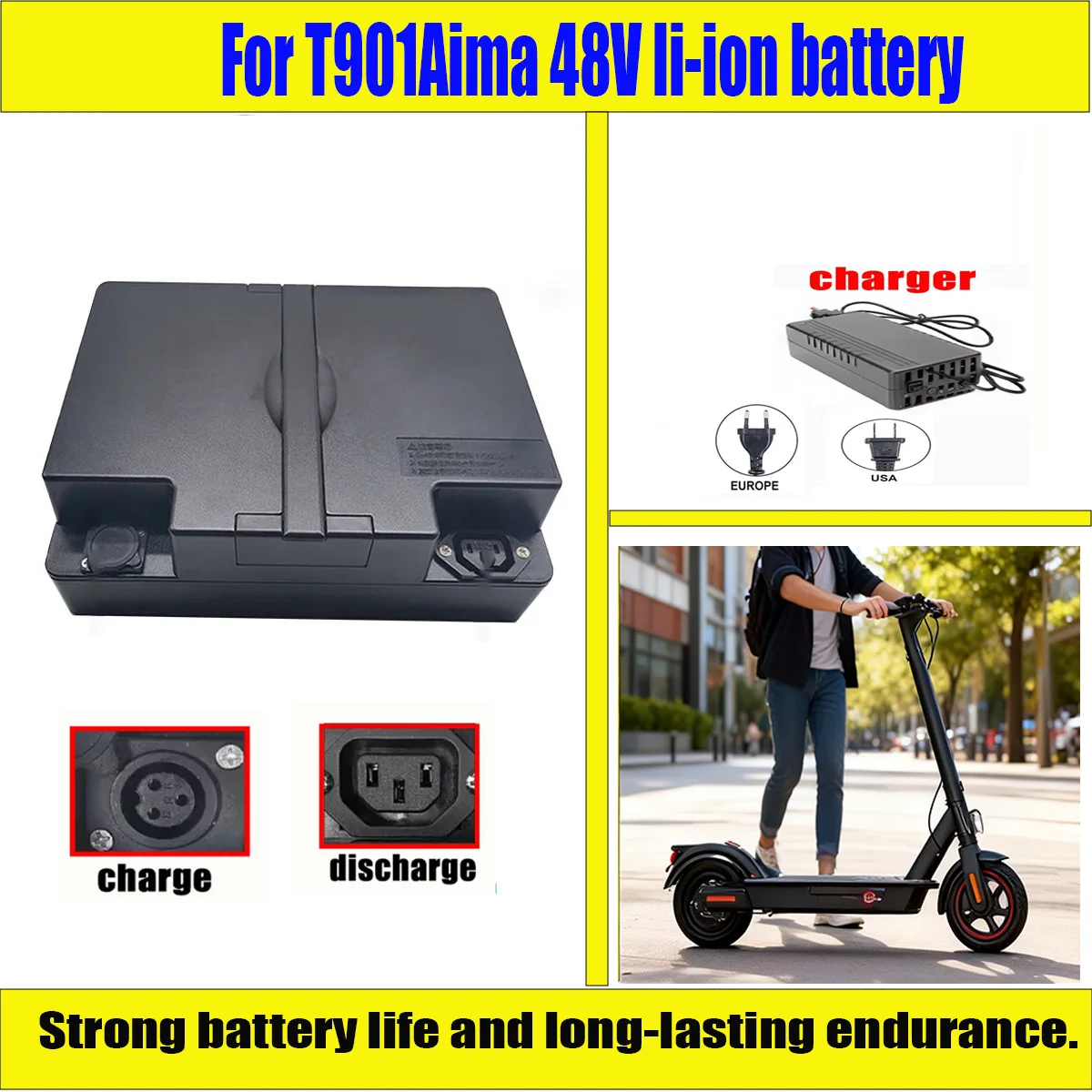 48V 18650 For Aima … - image