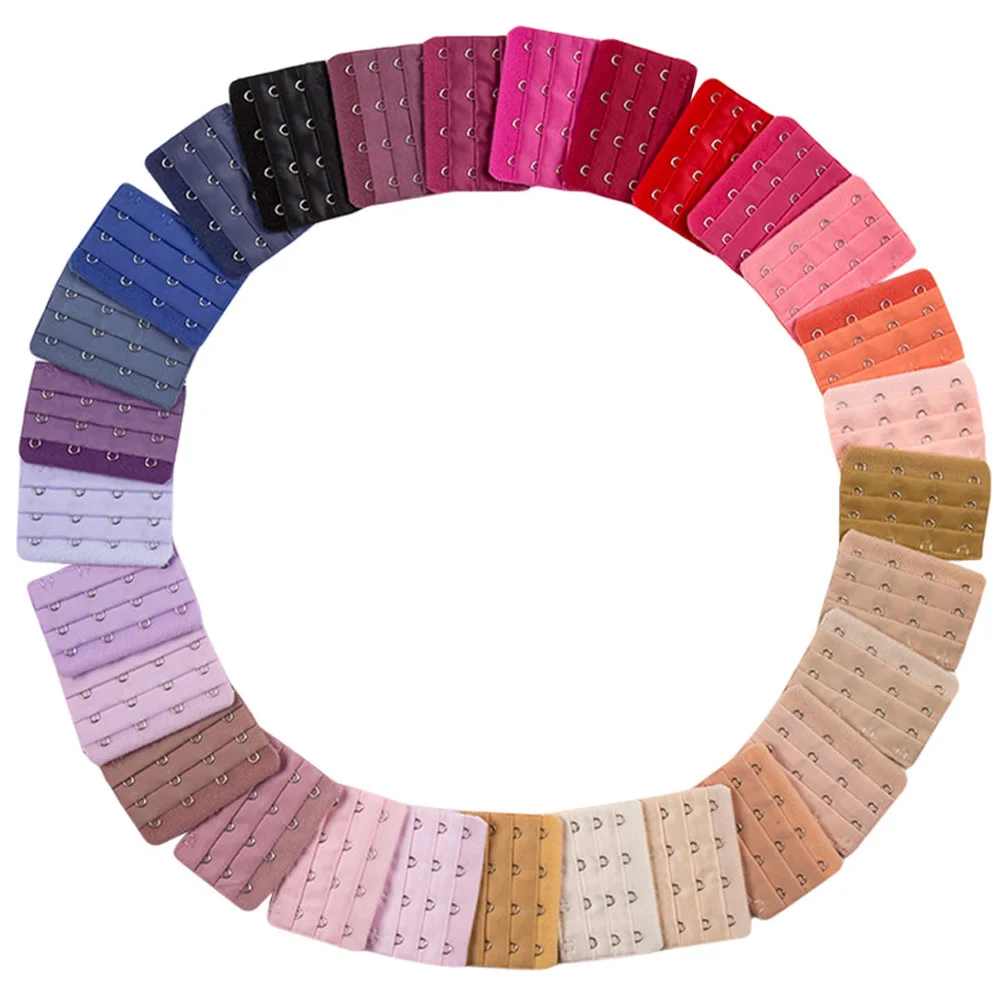 30 قطعة تمديدات حمالة الصدر السنانير ملابس داخلية مرنة تمديد أبازيم لملائمة مريحة بسط حزام المتوسع النساء الصدرية الملحقات