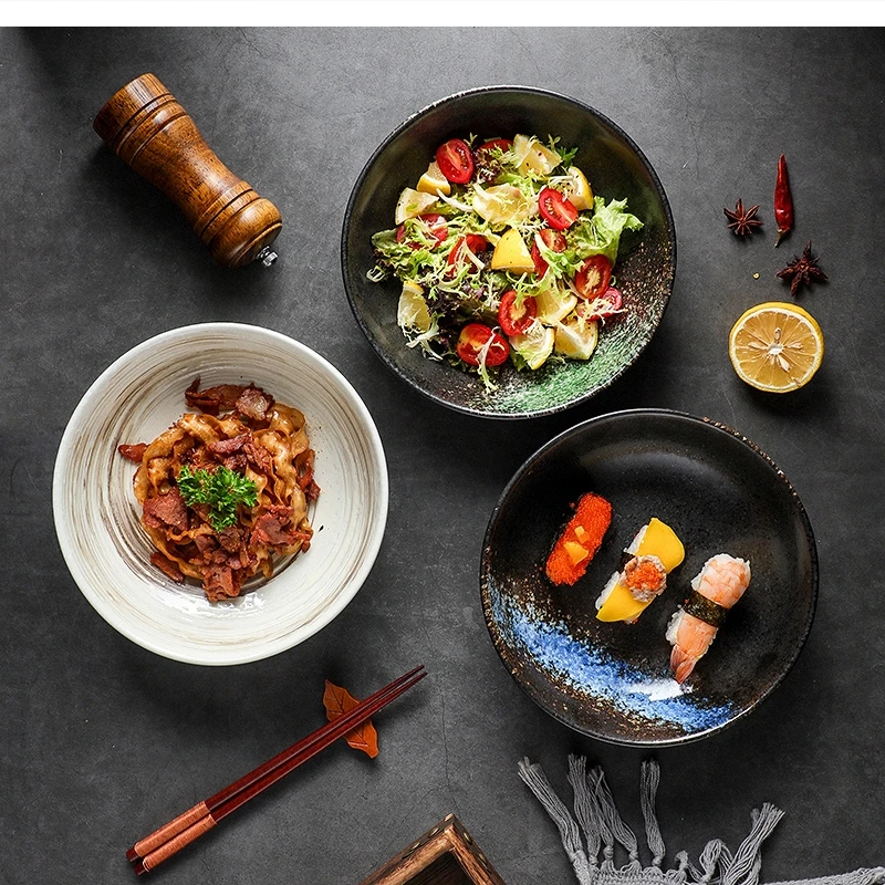 

Бытовые керамические тарелки для стейка, набор посуды, суши, клецки, CN (Origin), 8 дюймов