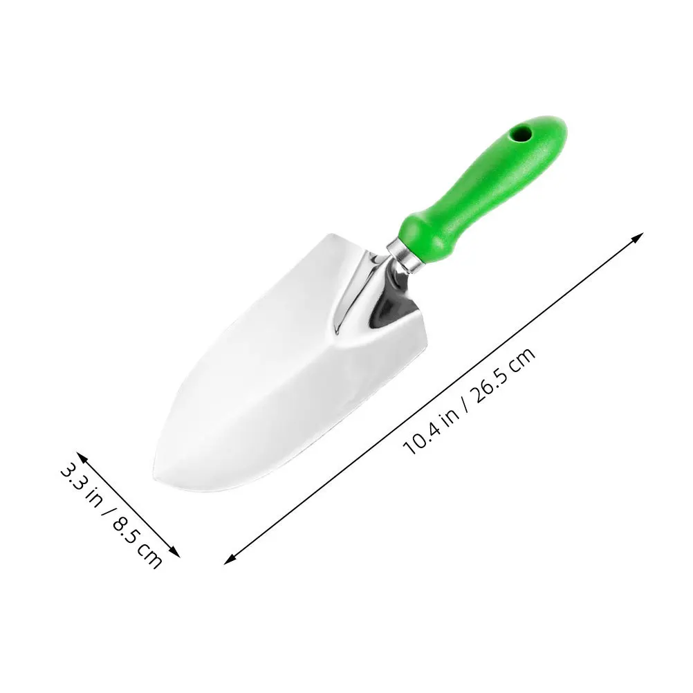 Iron Gardening Shovel Small Durable Portable Garden Trowel Planting Tool Ergonomic Handle Rust Resistant Spades for Gardening