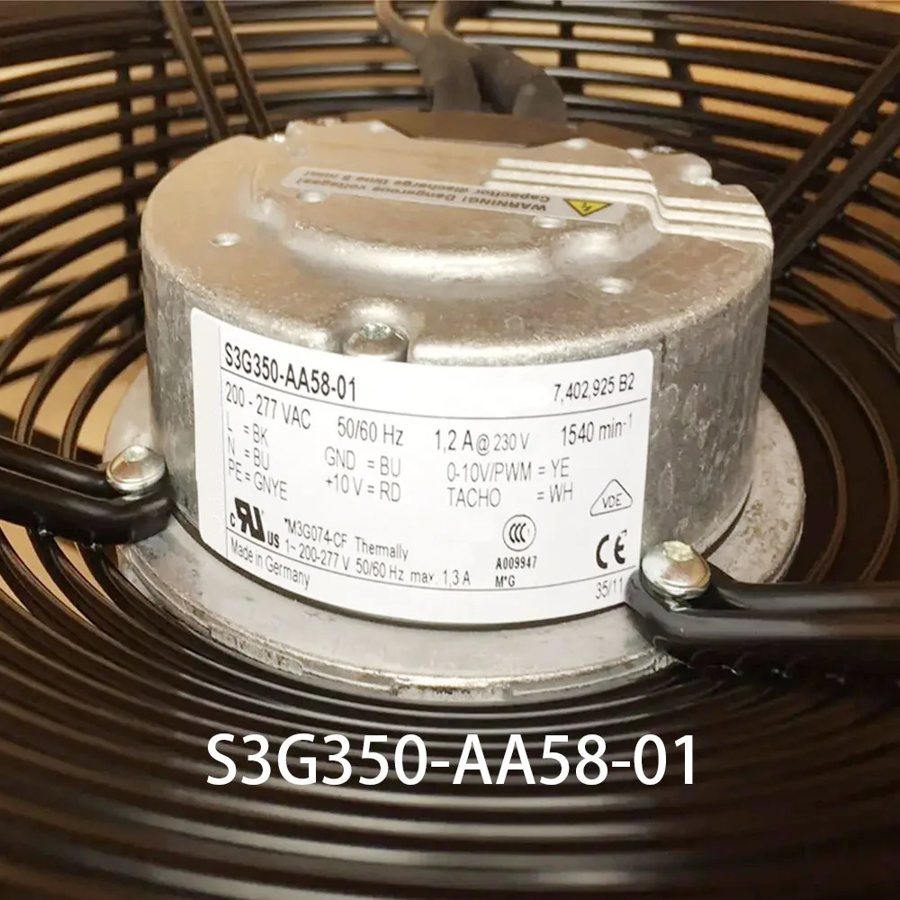 High-Airflow Outer rotor cooling 230VAC 150W S3G350-AA58-01 Electric Cabinet Fan Fully Teste