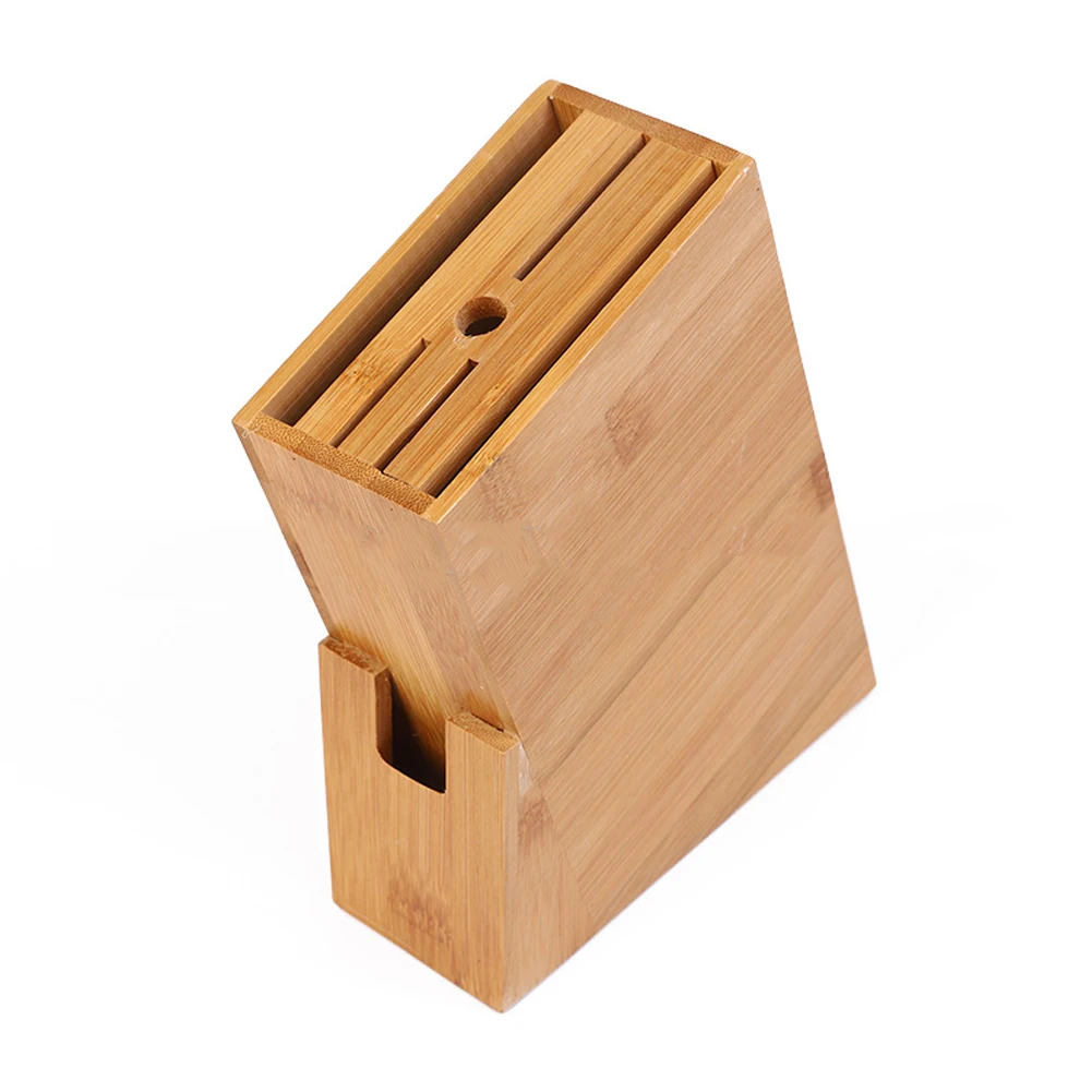 

Wooden Knife Holder Block Scissor Slot Storage Rack Wooden Kitchen Organizer Tool New kitchen accessories 2022