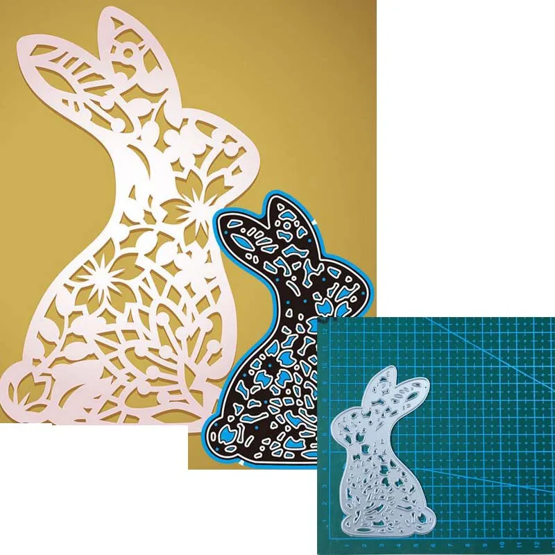 Easter Bunny chicken Egg basket metal cutting dies mold Scrapbooking paper craft mould blade punch template Embossing stencil