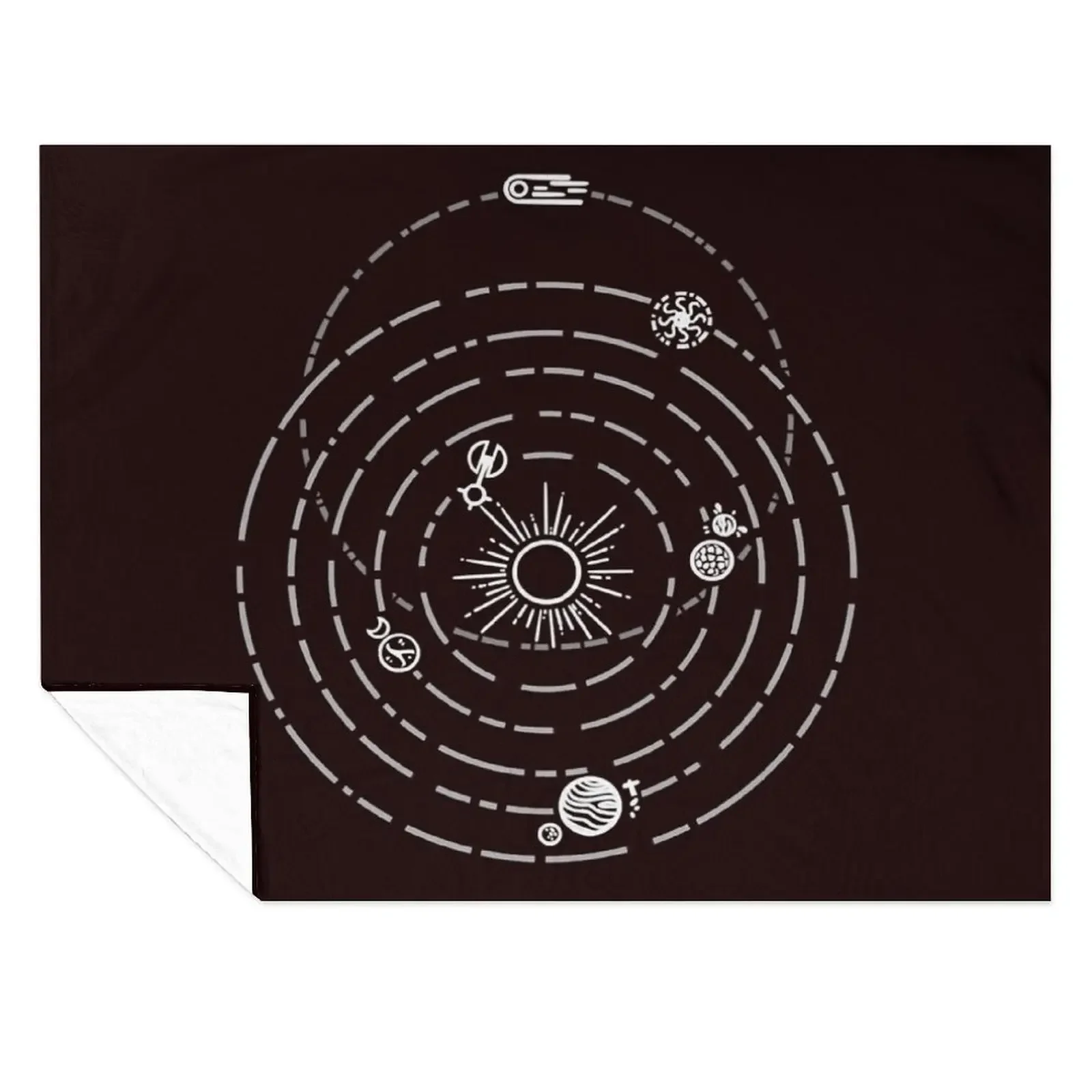 

Outer Wilds Solar System Art Print [No stars] Classic T-Shirt Throw Blanket Decorative Sofas Loose Soft Blankets