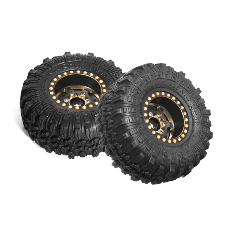 1.0 Inch Metal Wheels With Tires Upgrade Hub Tyre Set For 1/18 RC Car Traxxas TRX4-M Defender Bronco SCX24 RC Parts