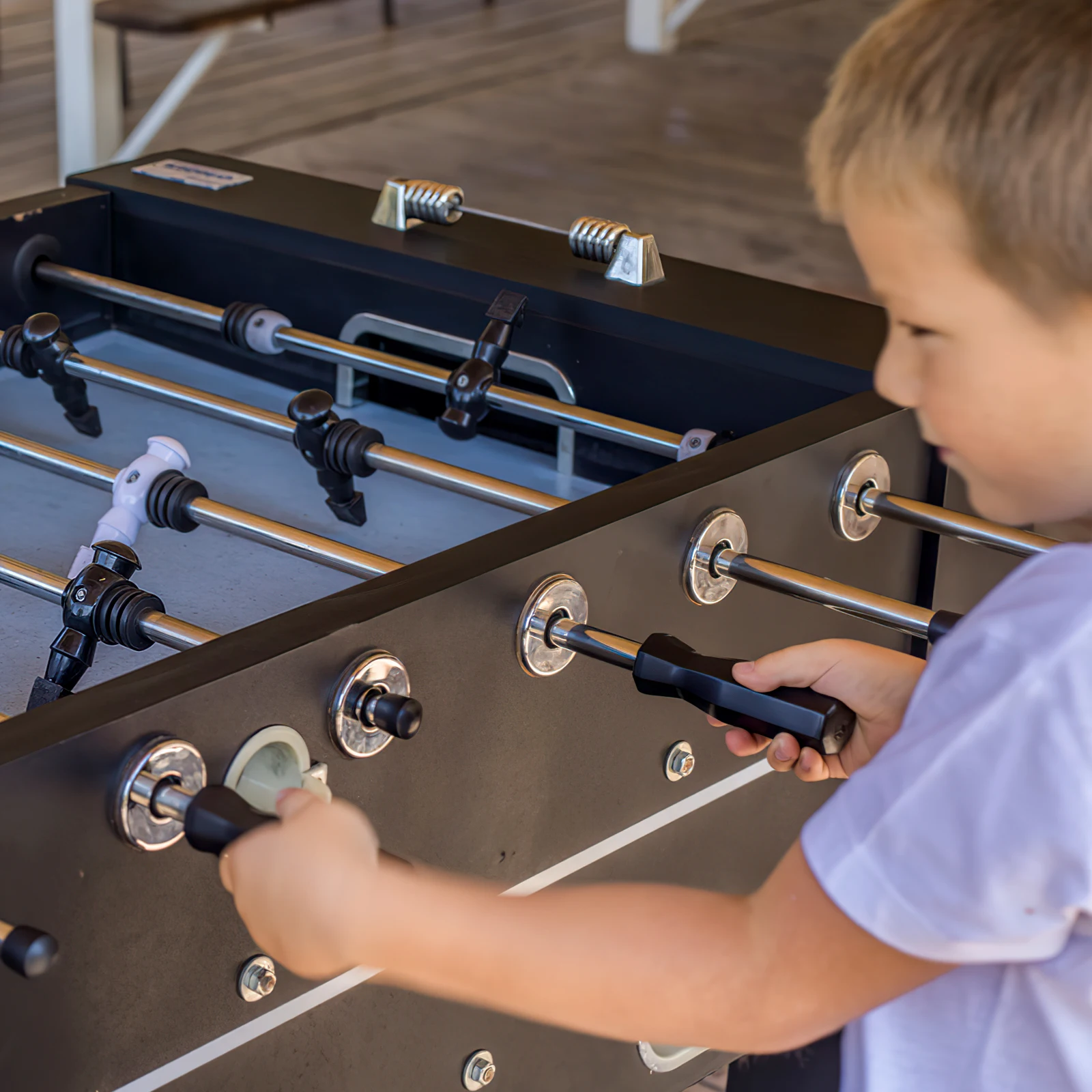 

4Pcs Foosball Accessories Octagonal Grip Premium Quality Compact Size Easy to Clean and Store Black Table Football Handles