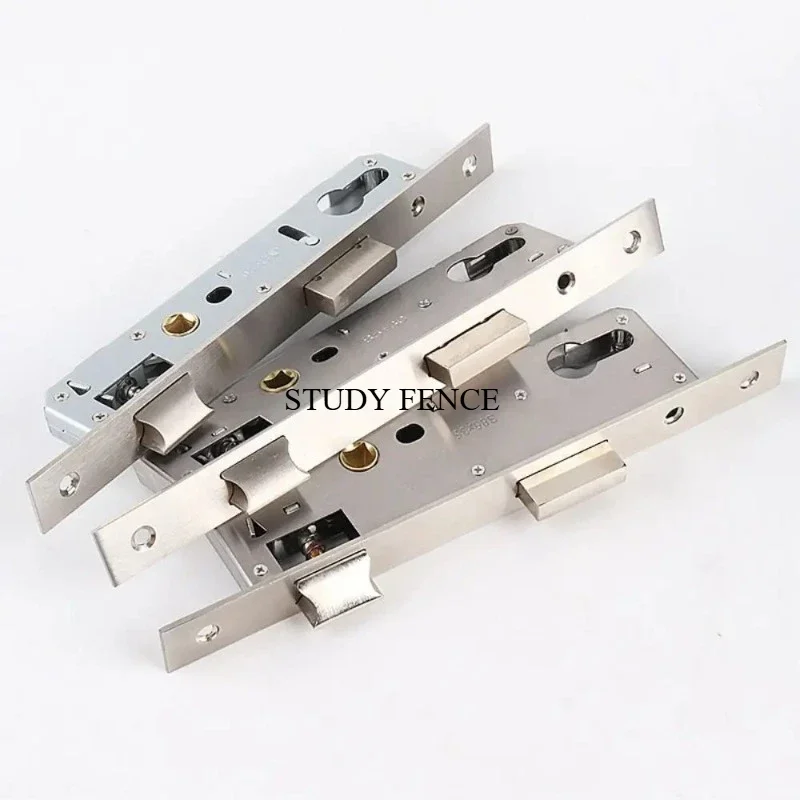 8520/8525/8530/8535 Aluminum Door Lock Stainless Steel Universal Lock Body Mortise Hardware Non Intelligent Lock Excluding Keys