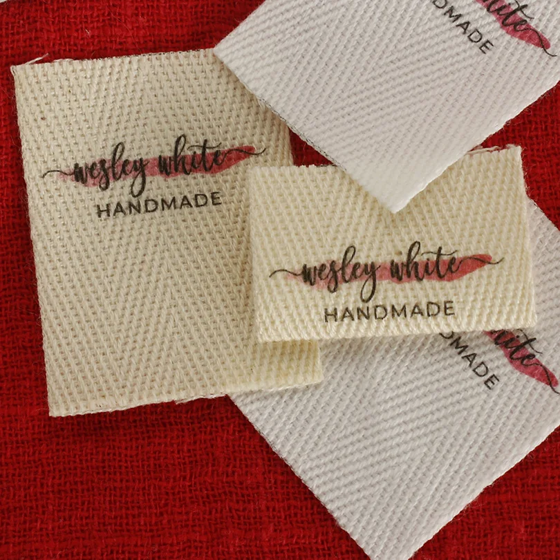 

Custom Twill Folding Labels for Clothes, Watercolor Labels, Sewing Accessories, Free Shipping, Brand Tags, 30x42mm, Xw5592