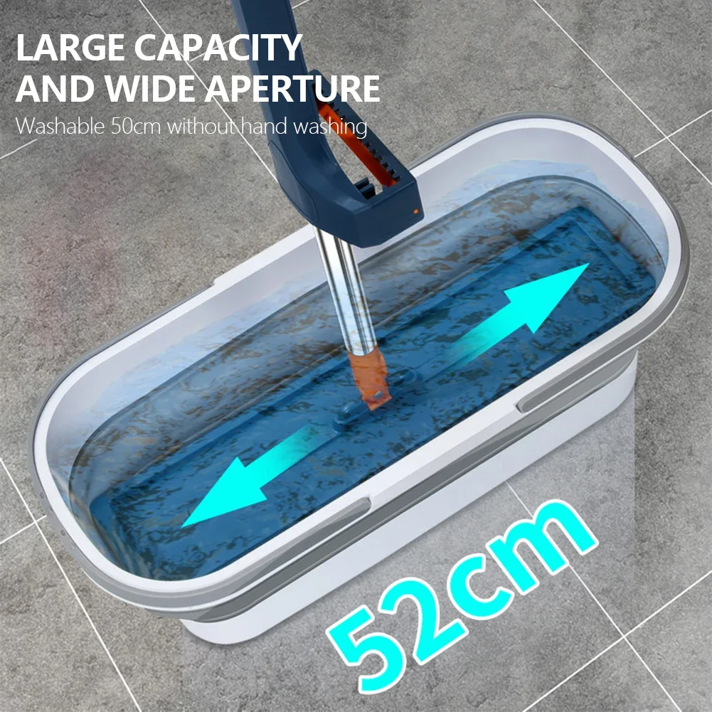 Rectangular Mop Bucket with Handle Washing Tub Portable Collapsible Space-Saver Large Capacity Fishing Bucket for Camping Travel