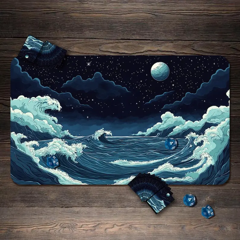 

Playmat Ocean Star Play Mat 24"x14", MTG Accessory Table Top Gaming Desk Pad Pc Gamer Laptop Accessories Mouse Mat Setup Desktop