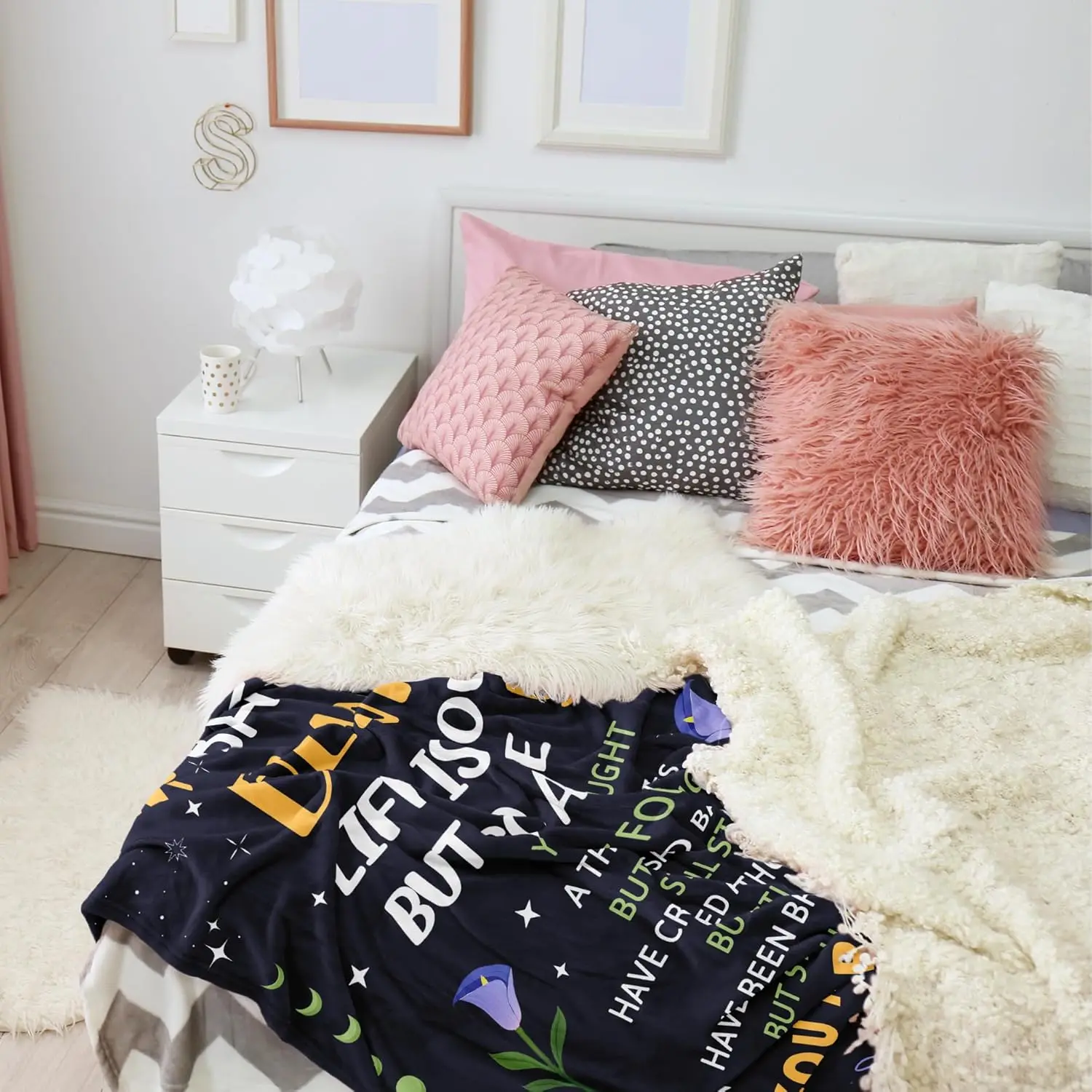 احصل على هدايا جيدة للنساء، بطانية هدايا الانتعاش الجراحي مقاس 50 × 60 بوصة، يجب أن تمتلك العلاج الكيميائي للنساء، احصل على جيدًا قريبًا بعد الجراحة