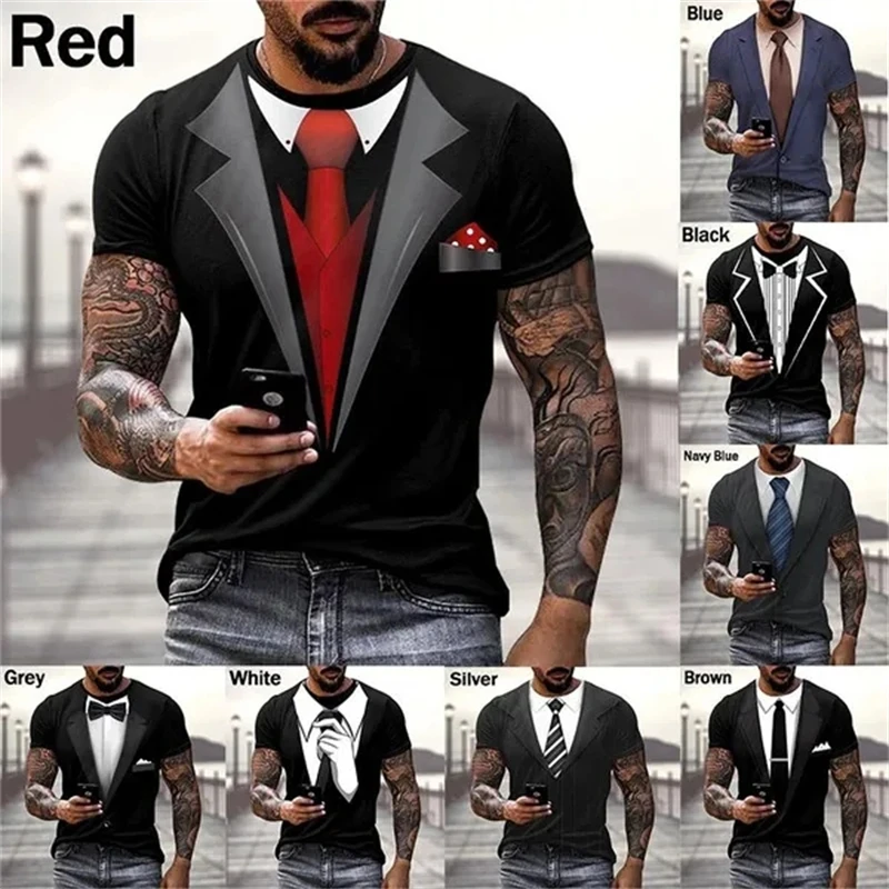 

Мужские летние модные футболки с 3D принтом, забавный искусственный костюм, косплей, повседневные топы с коротким рукавом и круглым вырезом, футболки Hombre Ropa, новая футболка