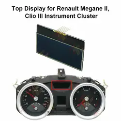 Dashboard LCD Display for Renault Megane II, Clio III Instrument Cluster