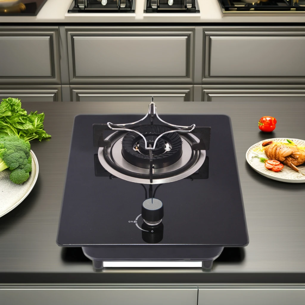 OEM Manufacturer High Quality Gas Stove 1 Burners Cast Iron Pan Support Kitchen Cooker Built in Gas Hob
