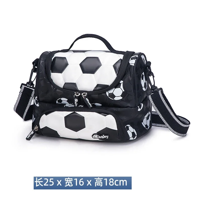 New 3D Cute Orthopedic School Bag For Boys Cartoon Football Backpack Kids Children High Capacity Waterproof  1-3 Grade Schoolbag