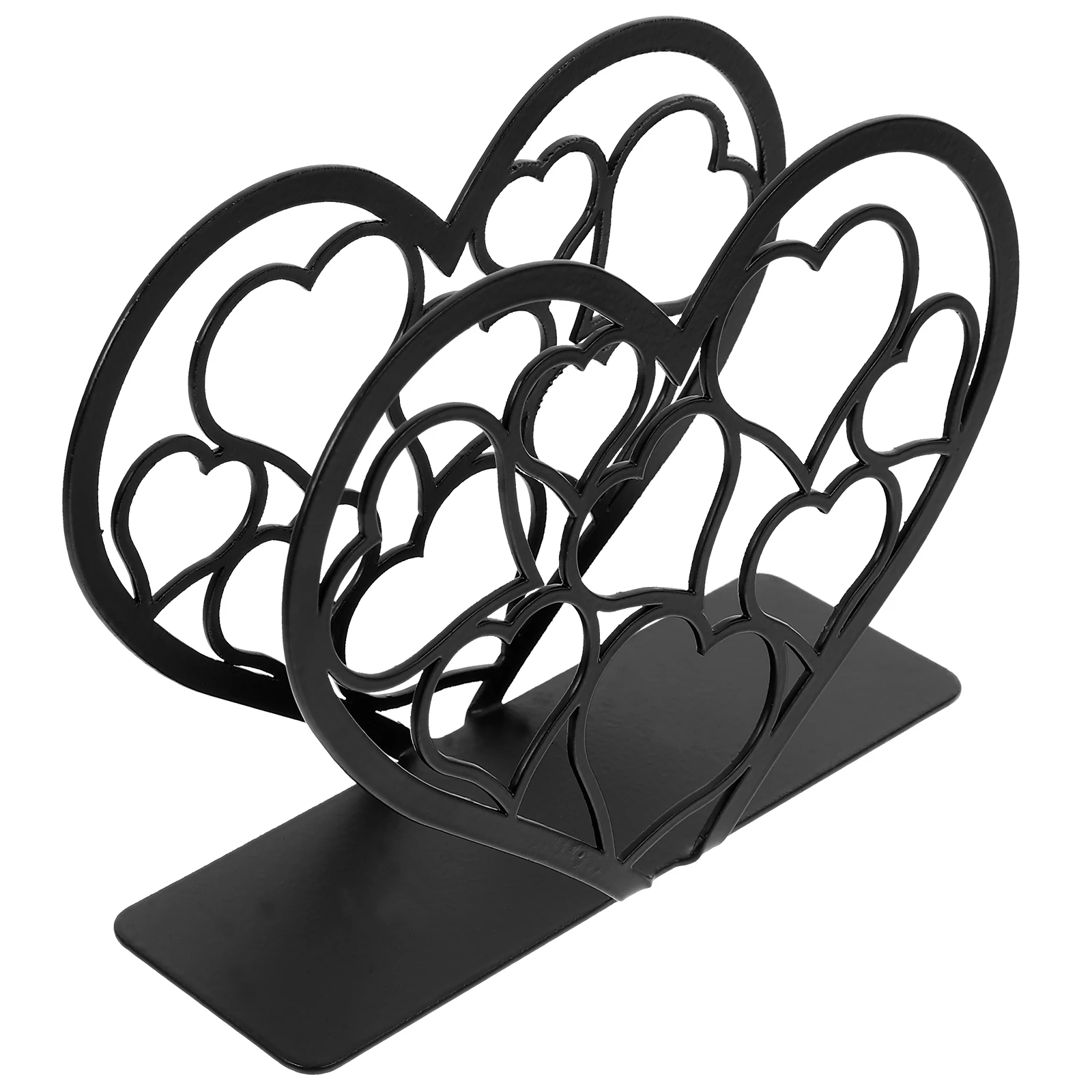 

Iron Heart Napkin Holder Decor Tissue Stand Paper Towel Rack Kitchen Accessory Creative Adornment Storage