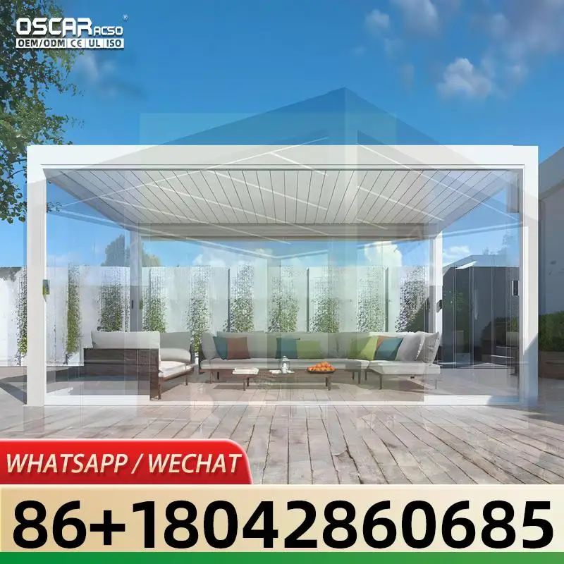 

Waterproof Customized Outdoor Aluminum Innovative and Stylish Similar to Canopy and Pavilion for Patio Garden Balcony Outdoor A