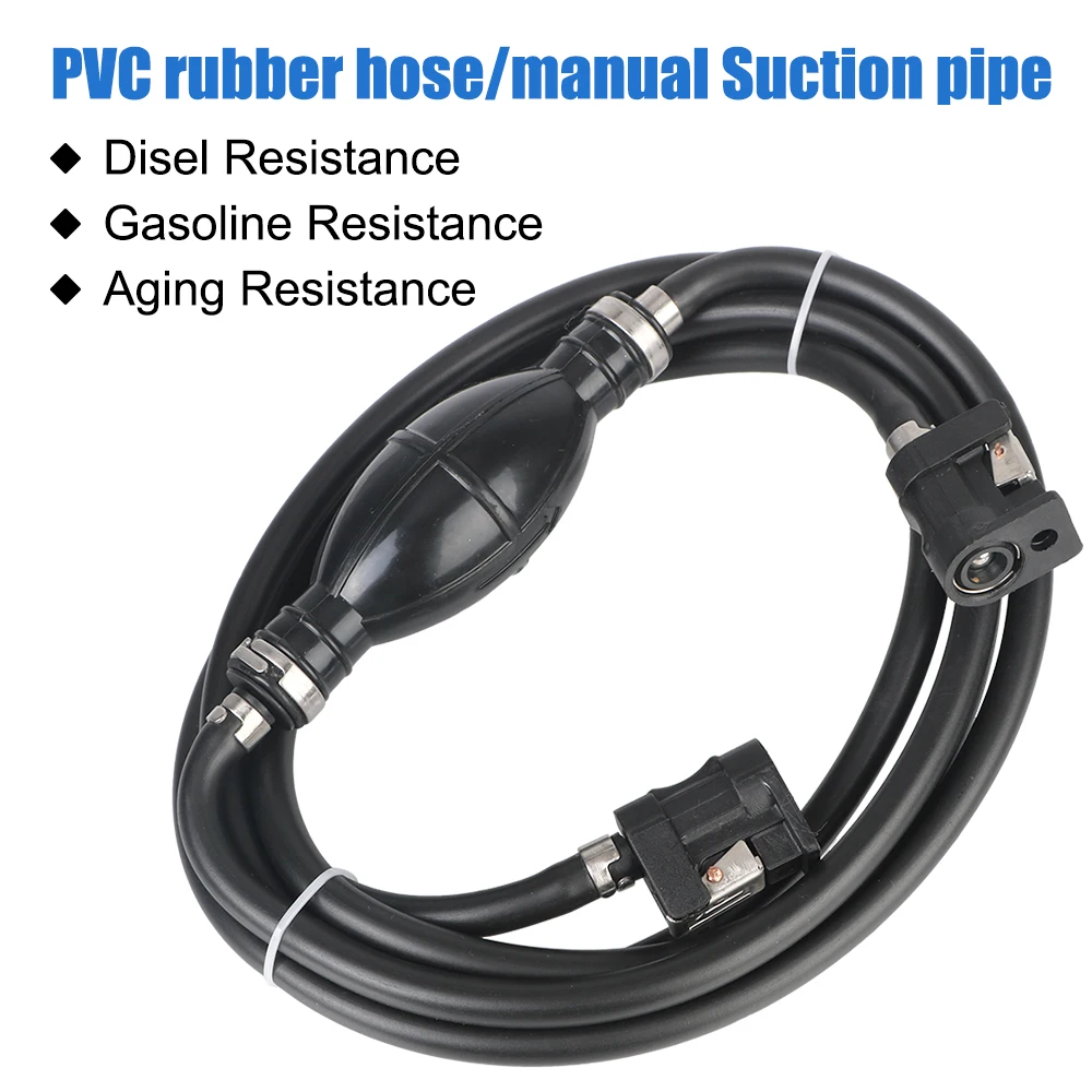 Rubber Fuel Pump Fuel Desiel Line Hose Oil Hose Pipe Connector for Car Outboard Boat Marine Engine 6mm Tank Connectors Kit