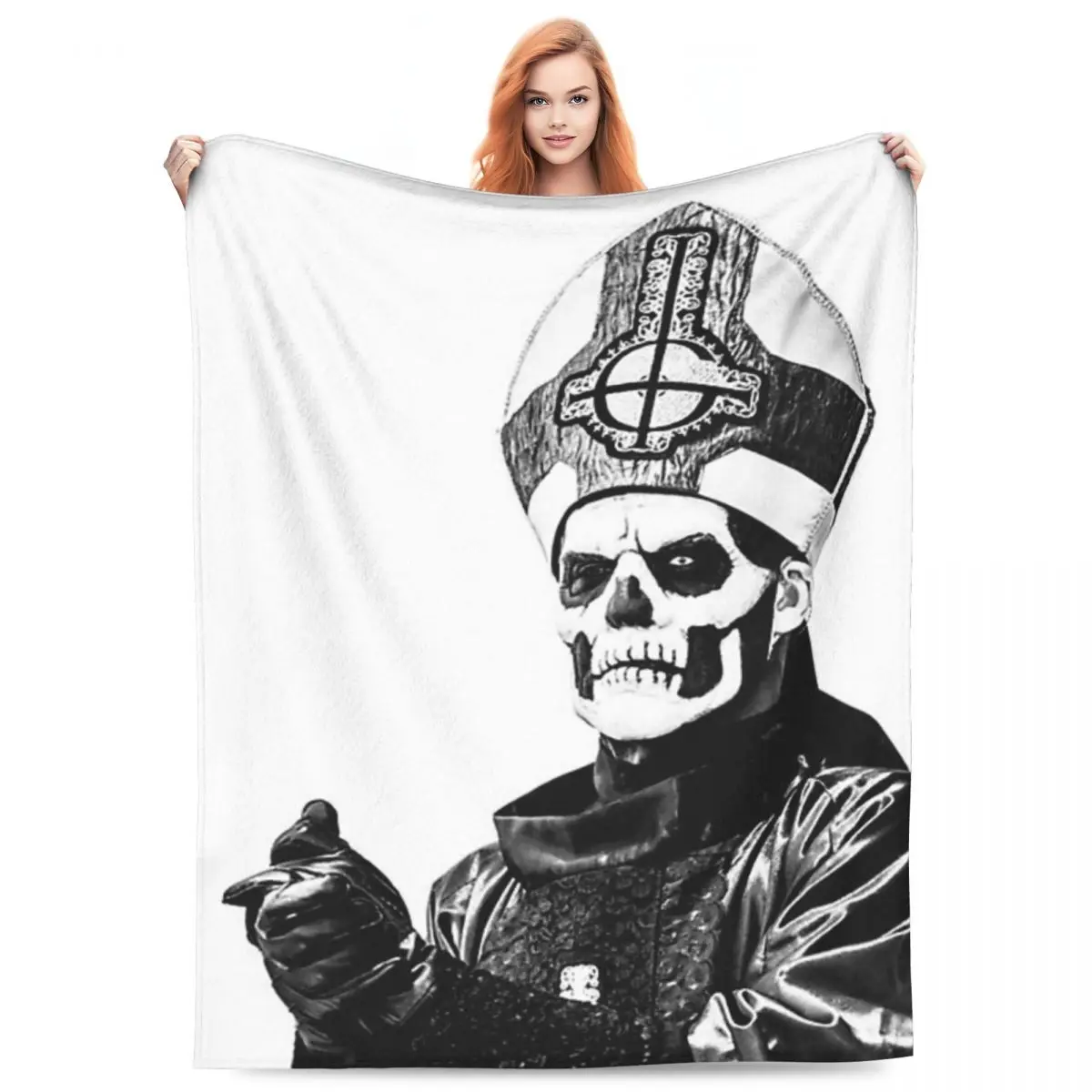 

Одеяла Rock Band Ghost BC, флисовые многофункциональные пледы для дивана, постельные принадлежности, уличные пледы, покрывало, одеяло
