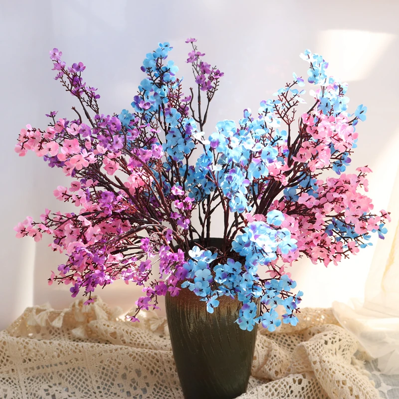 Künstliche Blumen Großhandel Blüten Gypsophila Weihnachten Halloween Heim Zimmer Garten Deko DIY Hochzeitssträuße Vasen Festival – Detail 2