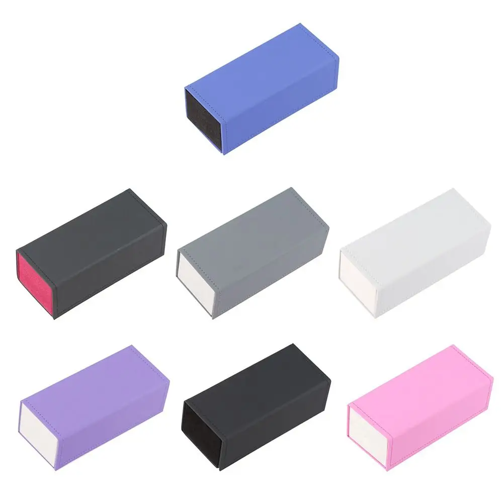 

Складная коробка для очков, прямоугольная портативная искусственная кожа, для чтения, многофункциональный складной органайзер для солнцезащитных очков для студентов