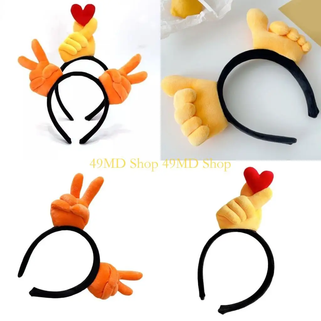 

49MD Funny Novelty Headbands Colorful Comfortable Hair Hoop Festives Headbands for Parties and Gatherings