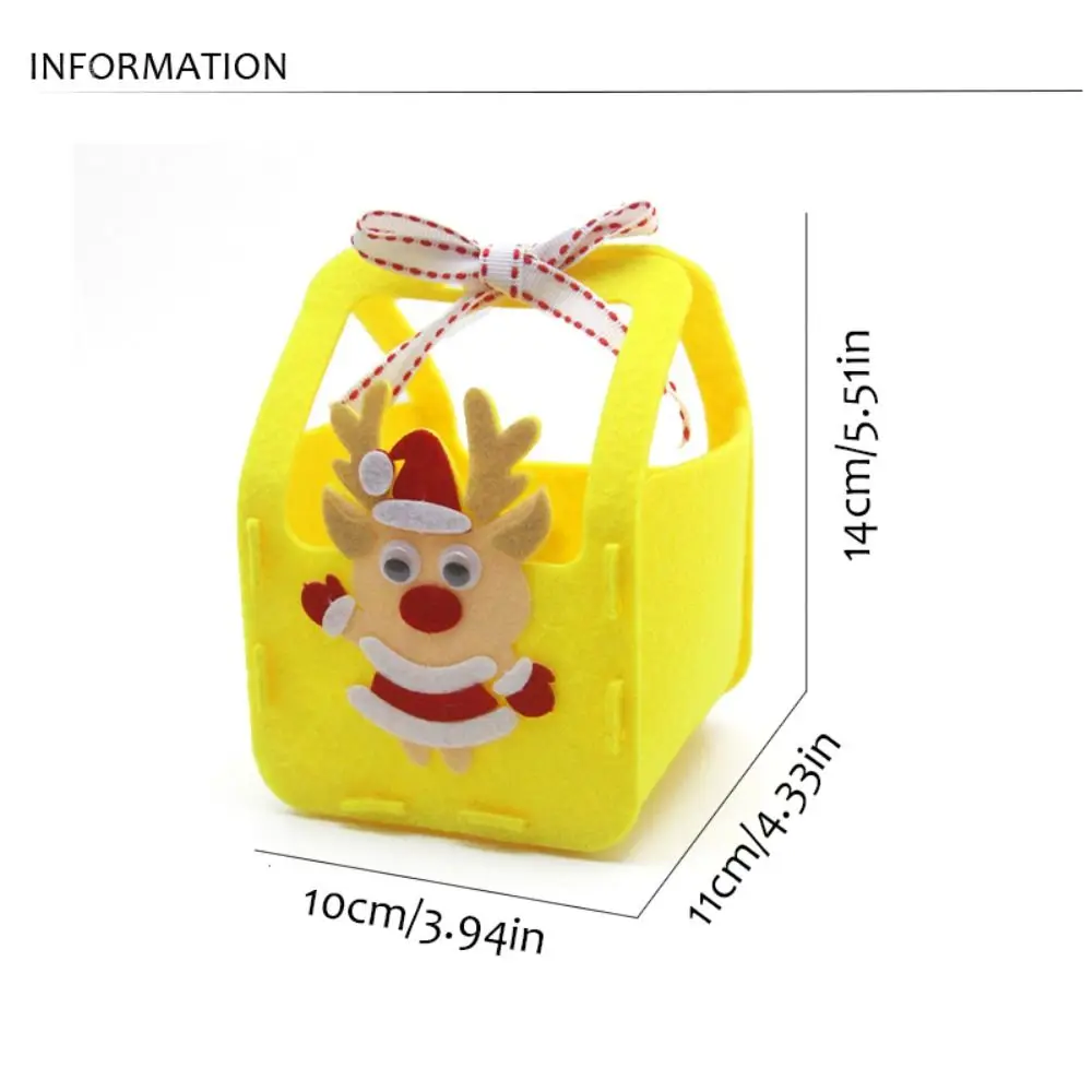 Non-woven Fabric DIY Xmas Candy Bag House Decoracion Snowman DIY Christmas Bag Toy Christmas Tree Kriss Kringle