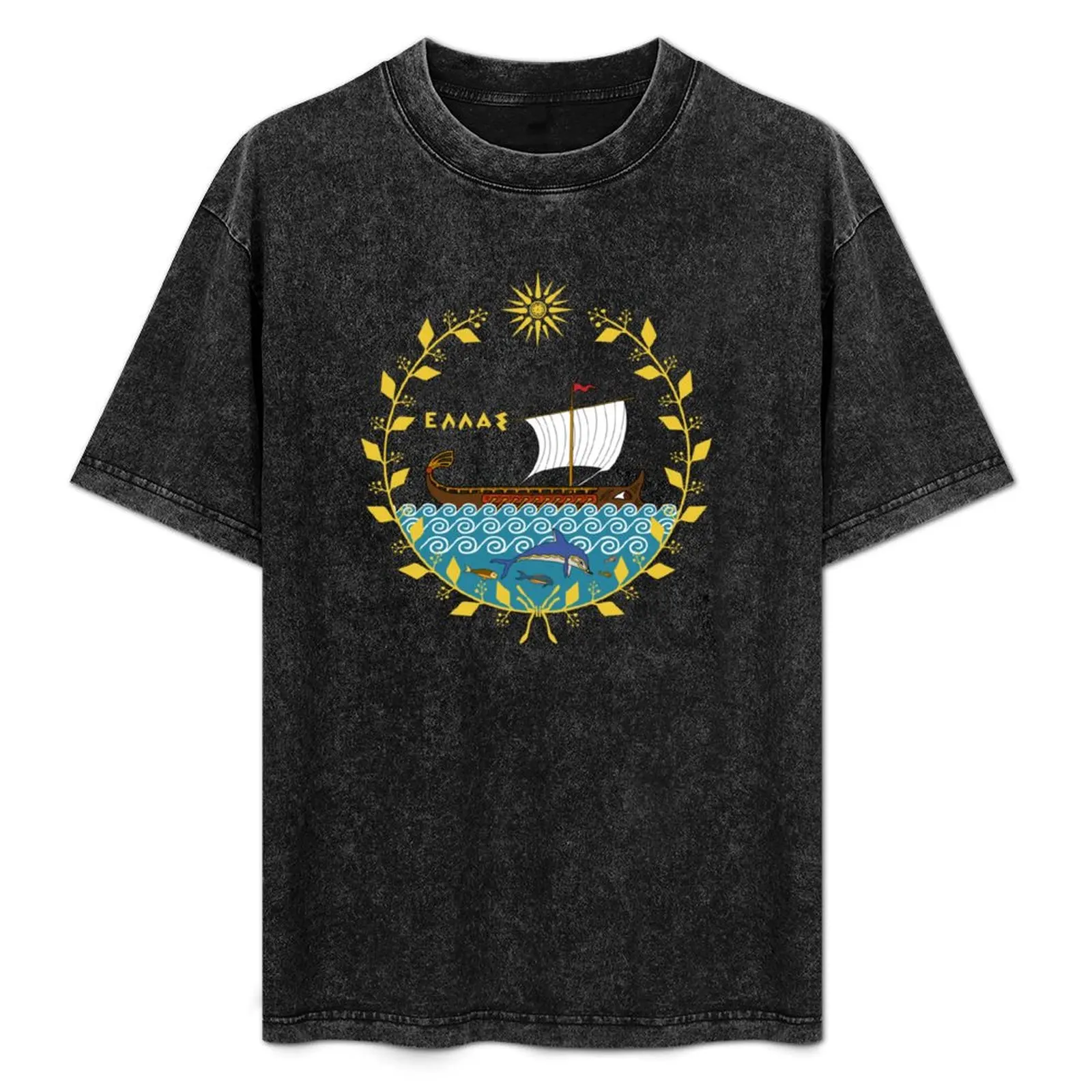 

Ancient Greece (1st version) T-Shirt Work Wear Simple Tee Shirt