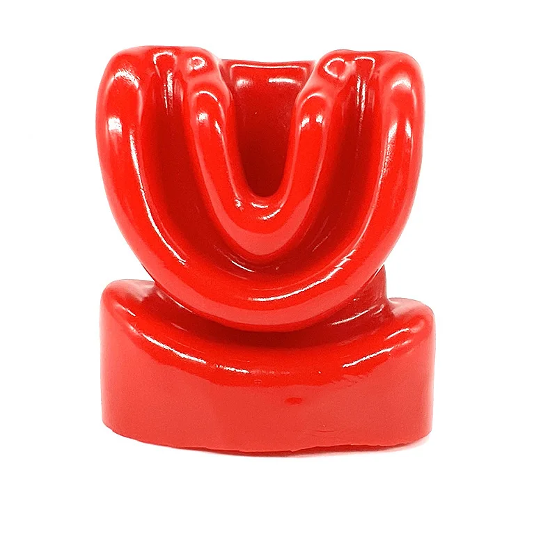 Latex Teeth Gag Mouth Plug Parts Catsuit Mask Hood's Exotic Cosplay Custumes Accessories