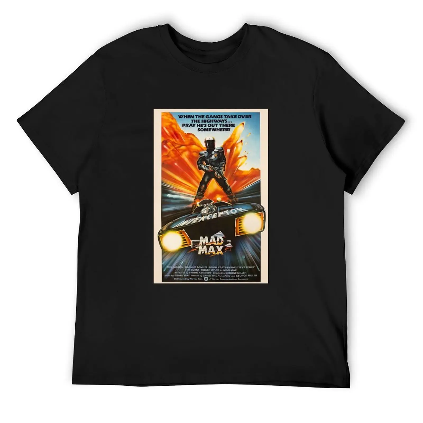

Mad Max - Vintage Movie Poster T-Shirt T-shirts oversize tees sublime shirts men