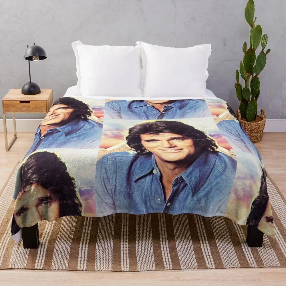 

Michael landon Throw Blanket Lightweight Warm Blanket for Travel Camping