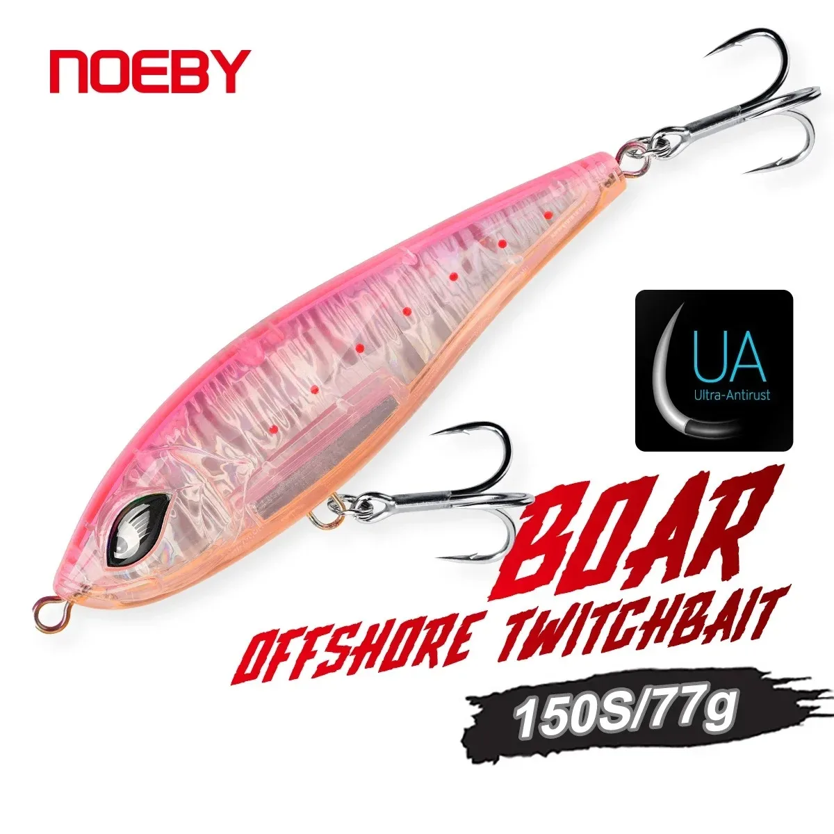 NOEBY 150mm 77g Jerk Pencil Sinking Fishing Lure Wobbler Bass Fish Tackle Lures Fishing Accessories Saltwater Trolling Fish Bait