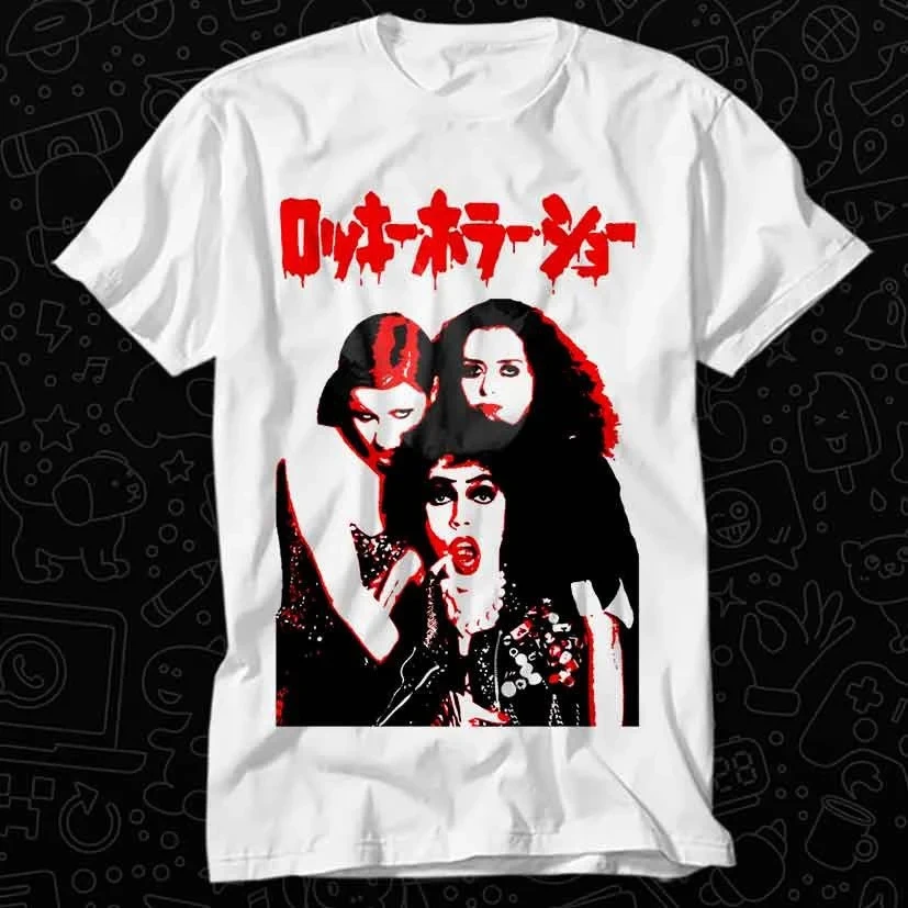

Rocky Horror Picture Show 1975 Japanese T Shirt Gift for Womens Mens Unisex Top Adult Tee Vintage Music Best Movie
