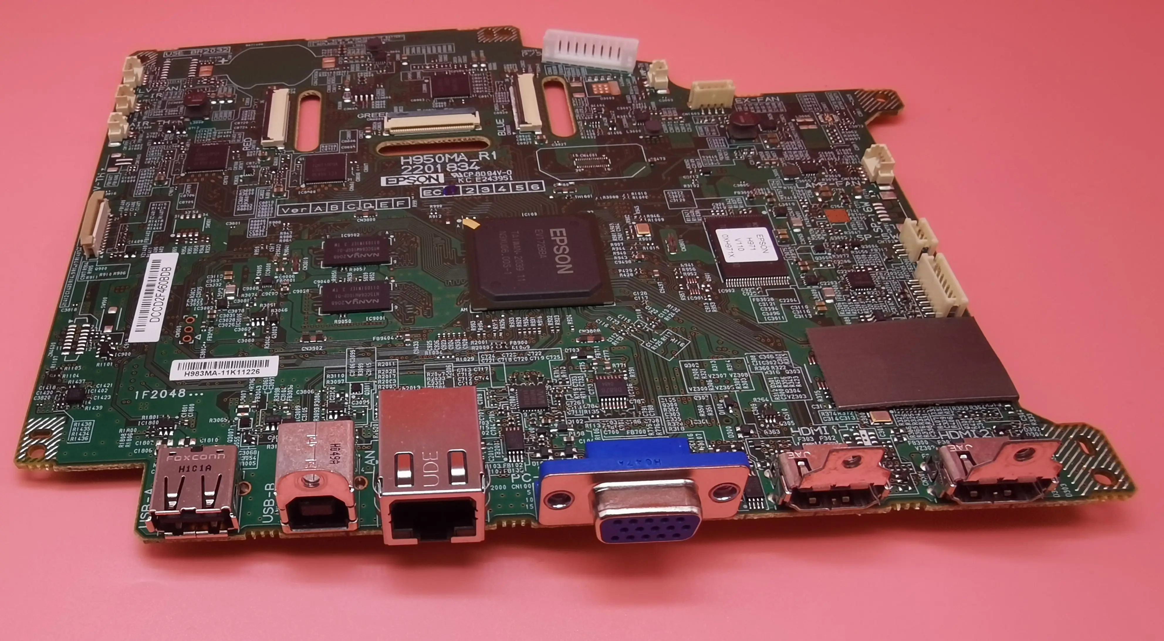 H950MA(H982) جهاز عرض اللوحة الرئيسية/PCB المجلس لإبسون EB-X49 CB-X49 PowerLite X49 العارض