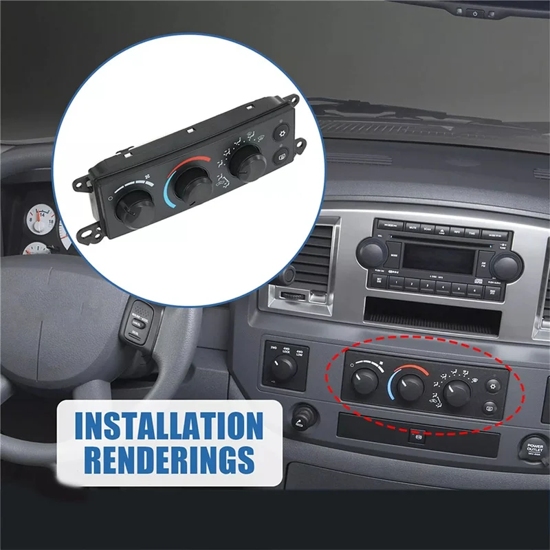 Air Conditioner Heater Climate Control Modules Temperature Control Unit P55056569AC For Dodge Ram 1500 2500 3500 06-08