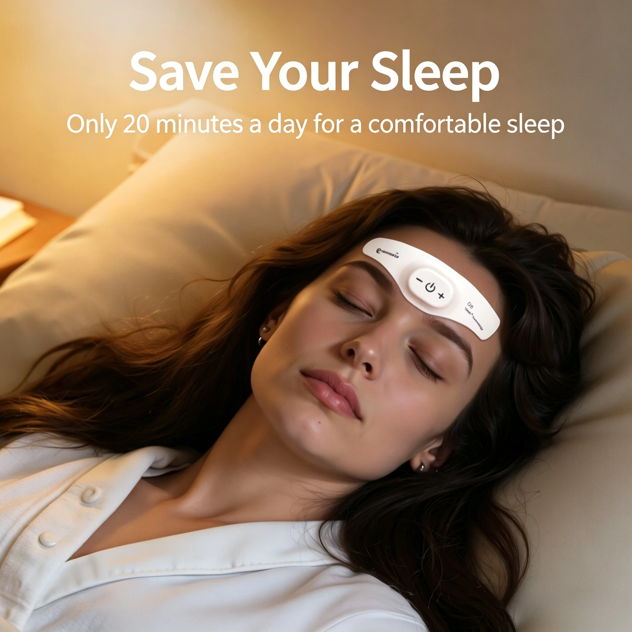 TENS Sleeping Aid Electric Massager Relieve Headache and Migraine Help Sleep Night Anxiety Therapy Relaxed Pressure Relief Tools