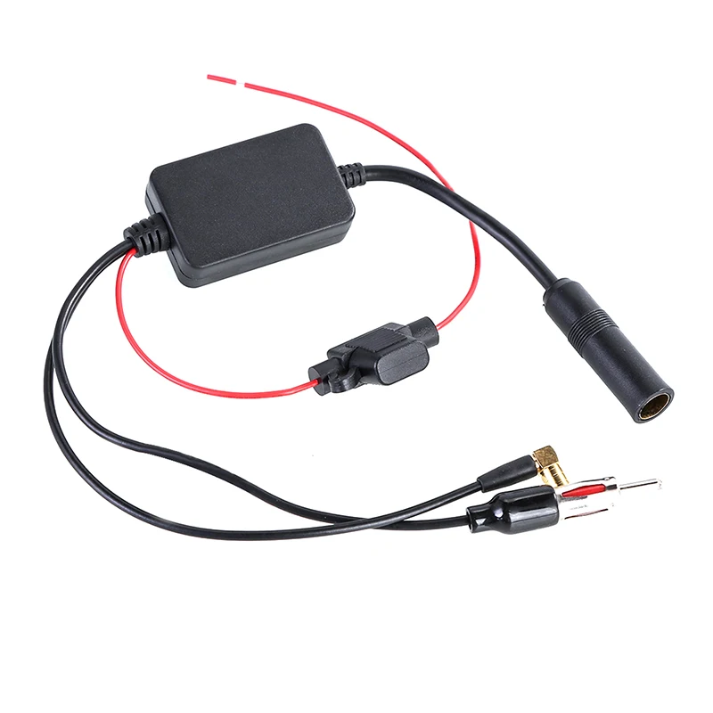 Practical FM Signal Amplifier Anti-interference Car Antenna Radio Universal FM Booster Amp Automobile Parts Car Radio Amplifier