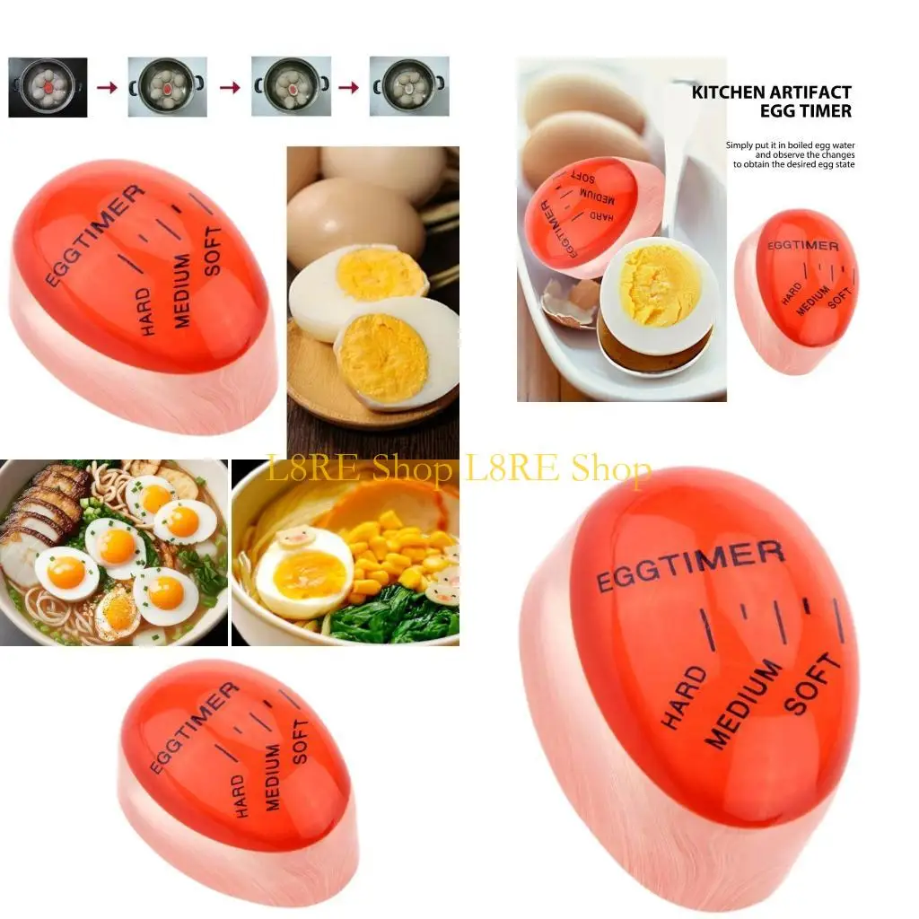 L8RE Convenient Eggs Cooked Degree Boiled Color Changing Indicators Eggs Boil Indicators