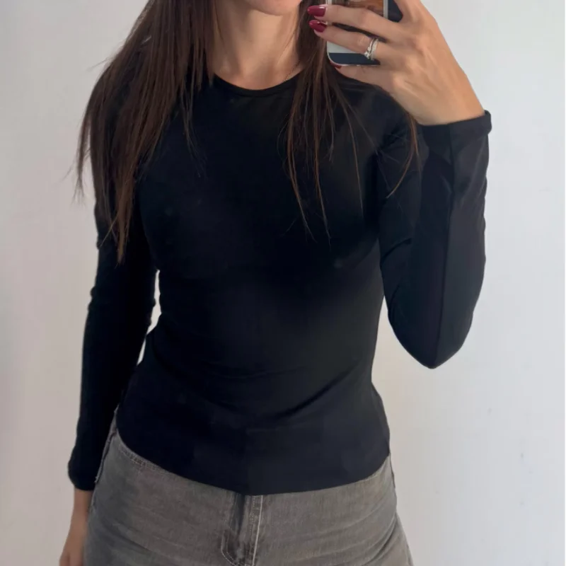 NCLAGEN Yoga Shirts For Women Long Sleeve Winter Fitness Running Gym Clothes Workout Dry Fit Breathable High Elastic Sports Top