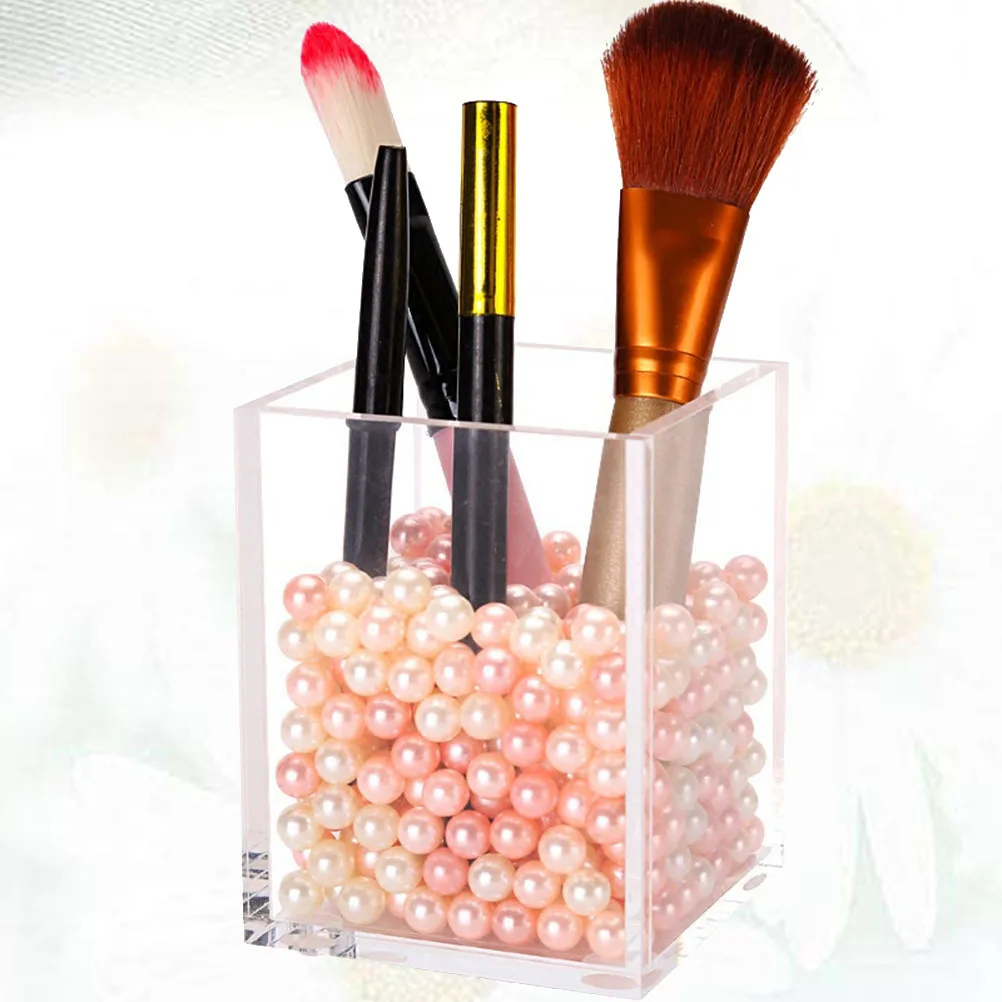 

Transparent Acrylic Makeup Tool Storage Box Large Capacity Desktop Organizer For Brush Pen Pencil Chopsticks