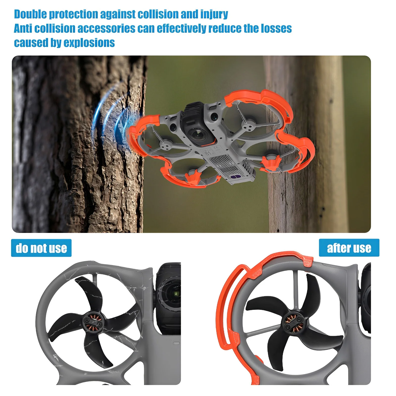 ToriTails Lightweight Landing Gear Riser for DJI Avata 360, Raise Height Protective Pad, Hard Rough Ground FPV Friendly