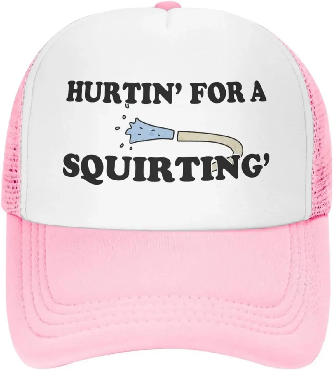 Hurtin for A Squirting Hat Gag Gifts Funny Trucker Hats Silly   Adults Vintage Snapback Baseball Caps