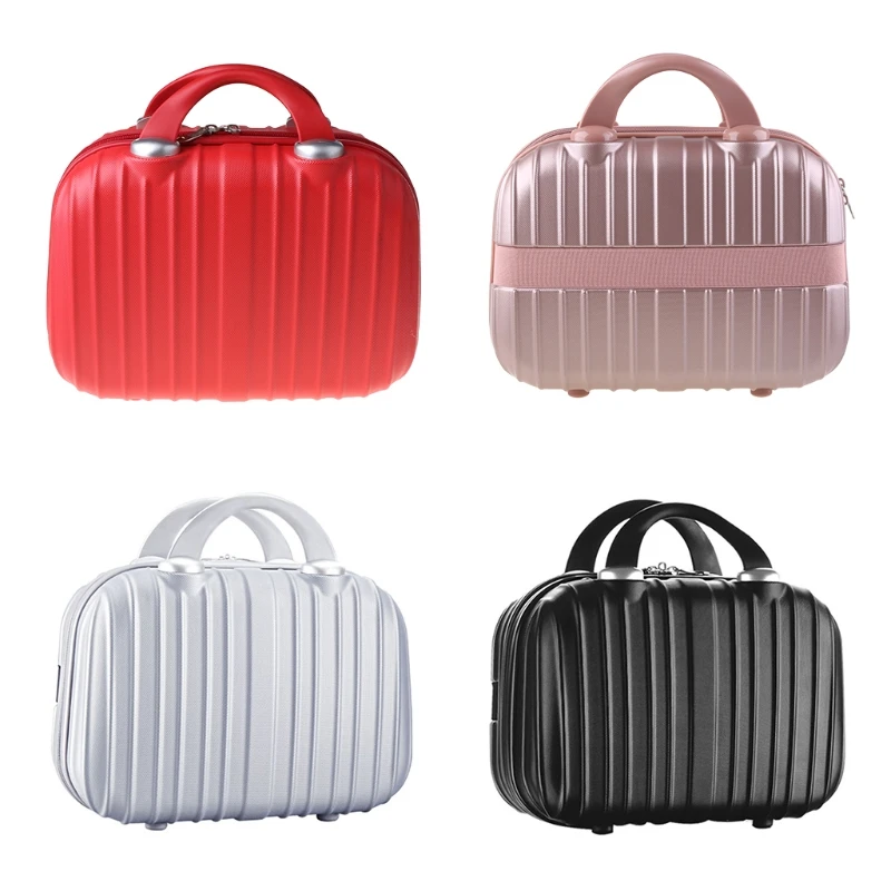 14in Cosmetic for Case Luggage Small Travel Portable Carrying Suitcase for Makeu