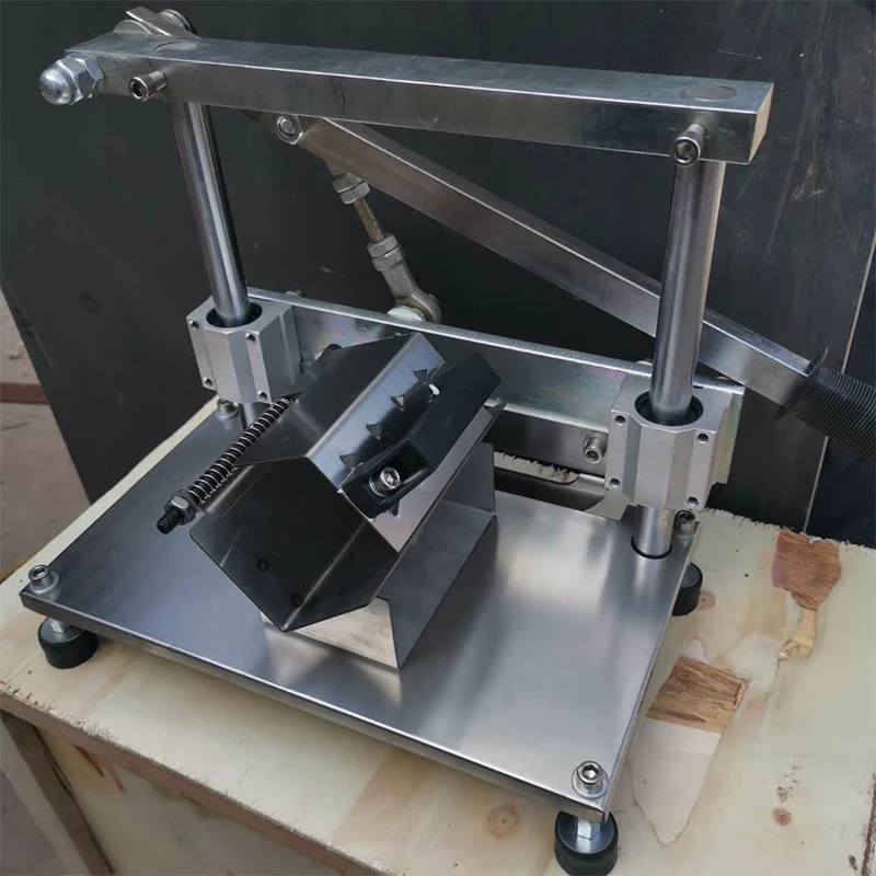 Cortadora de cordero Manual, cortador de carne de palanca de acero inoxidable para el hogar, carne congelada, carne de vaca grasa, cepilladora de carne Manual comercial