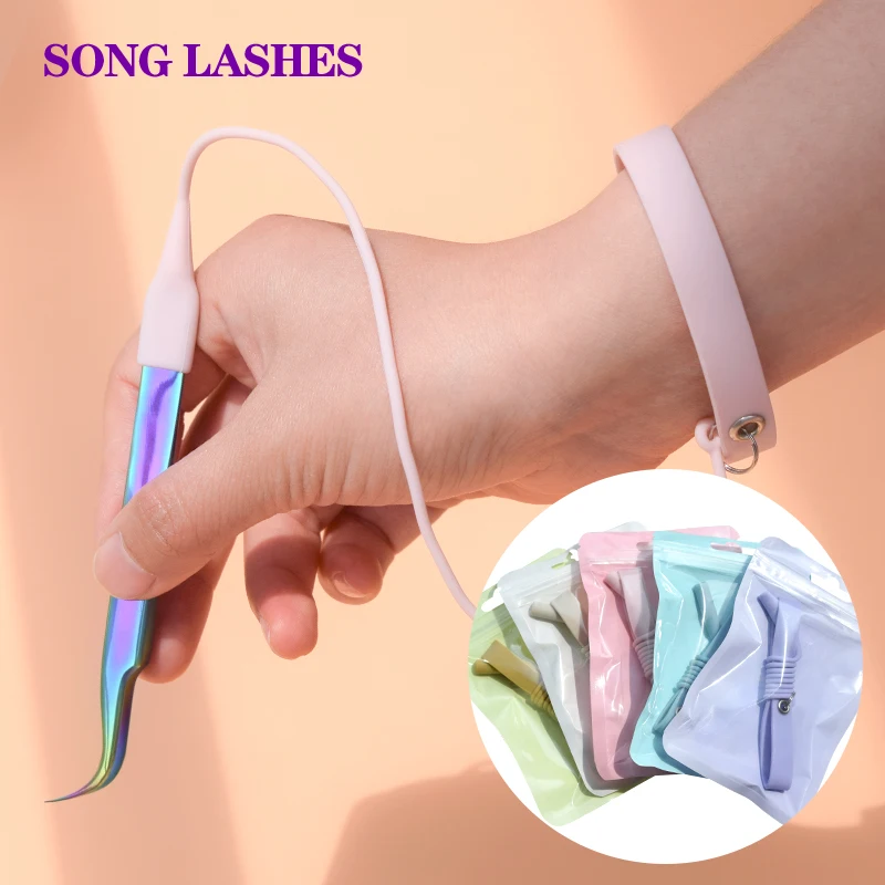 Song Lashes Tweezers Protector Soft and Skin-Friendly  Silica gel Material  Multiple Colors to Choose High Quality Professional